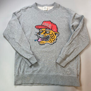 Birds of Condor Sweatshirt Mens XL Gray Tiger Graphic Fore Golf Australia Casual